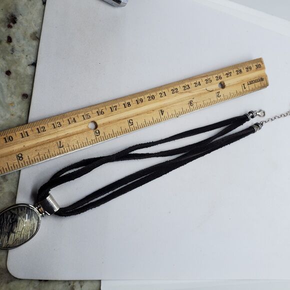 EXEX Claudia Agudelo Petrified Wood Pendant Necklace Sterling Silver - Picture 3 of 5